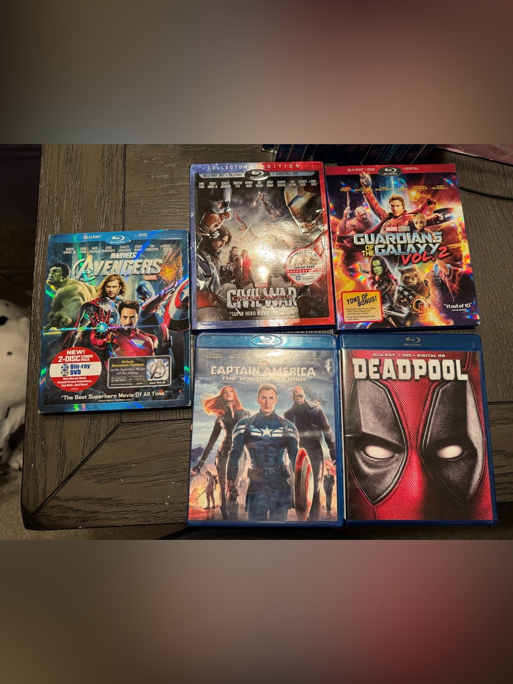 5 Marvel Blu-rays